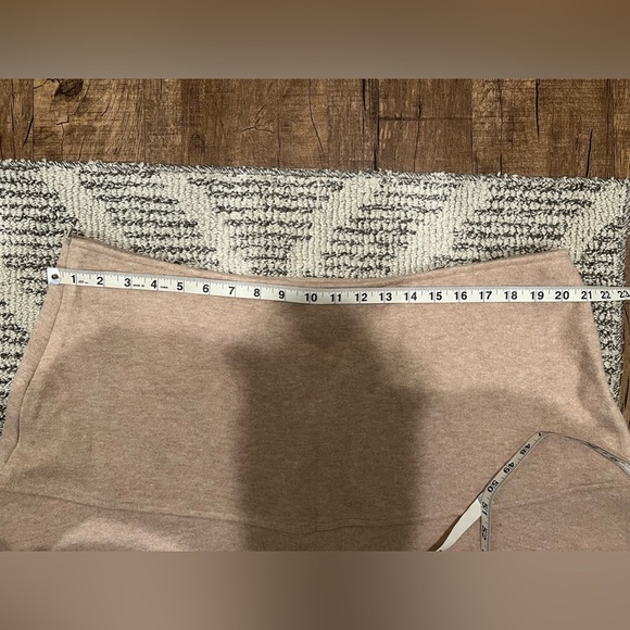 OGL Flare Midi  Oatmeal Color Careerwear Skirt - Picture 8 of 13